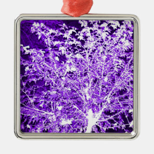 Purple Violet Abstract Tree Branches Metal Tree Decoration