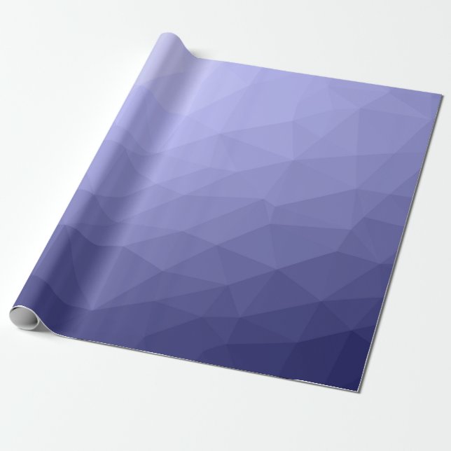 Purple violet  blue mesh ombre geometric pattern wrapping paper (Unrolled)
