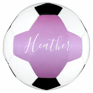 Purple Violet & Custom White Script Football