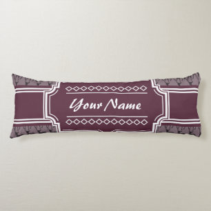 Purple Violet Deer Personalized Name V1 Body Cushion