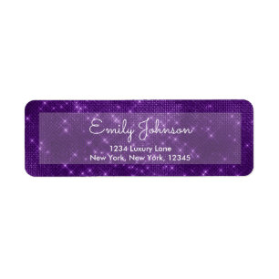 Purple Violet Sparkle Wedding or Birthday