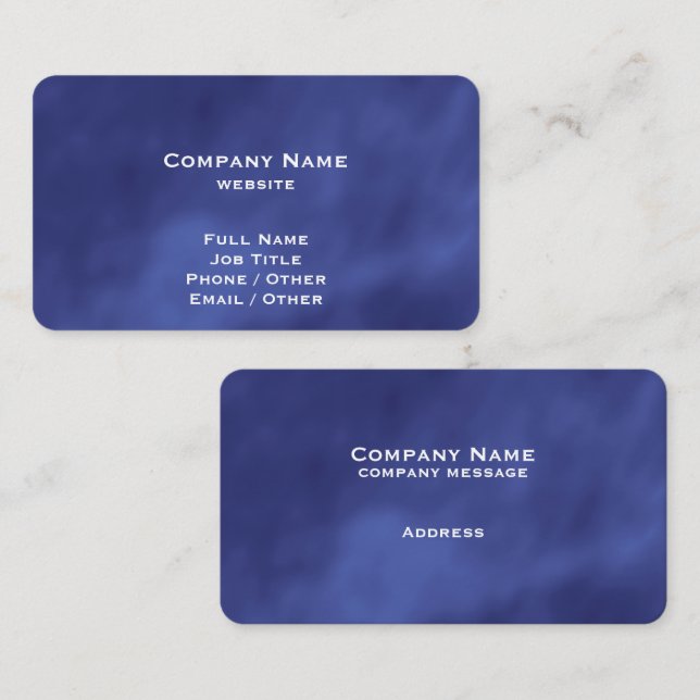 Purple Violet Watercolor Business Card (Front/Back)