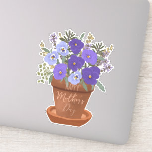 Purple Violets in a Pot – Mother’s Day Floral