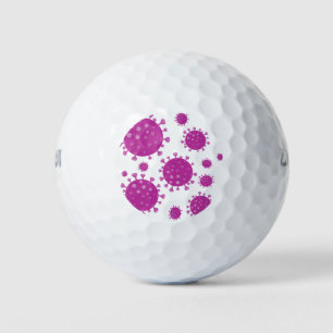 Purple Viral Particle Golf Balls