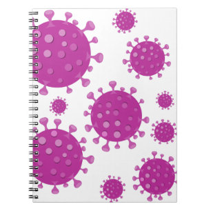 Purple Viral Particle Notebook