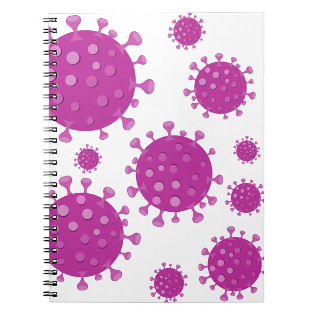 Purple Viral Particle Notebook (Front)