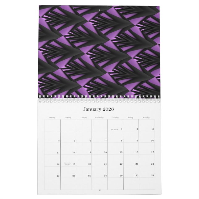 Purple Visions Calendar (Jan 2026)