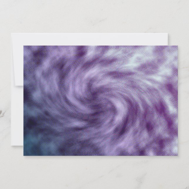 Purple Vortex Invitation (Front)
