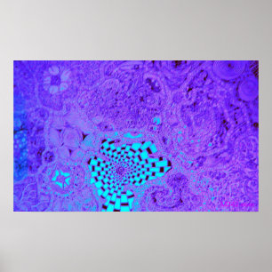 Purple Vortex Maze Poster
