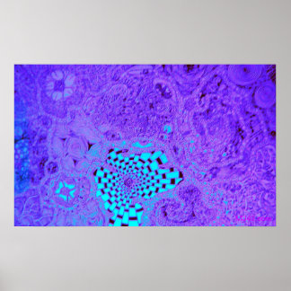 Purple Vortex Maze Poster