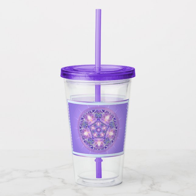 Purple W1 Acrylic Tumbler (Front)