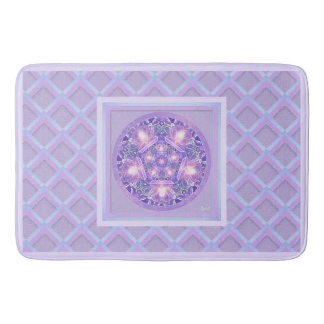 Purple W1 Bath Mat (Front)