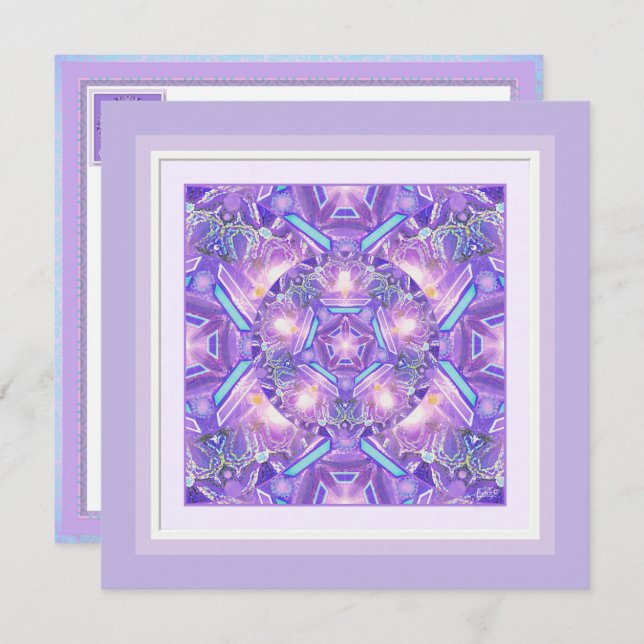 Purple W1 blank card (Front/Back)