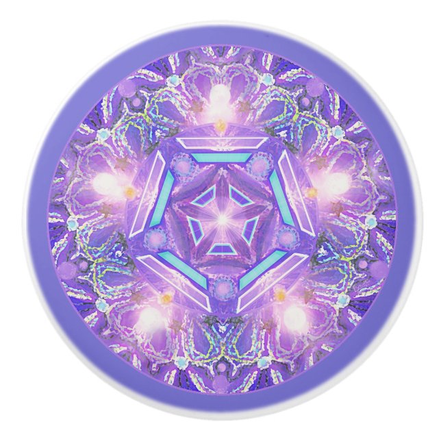 Purple W1 Ceramic Knob (Front)