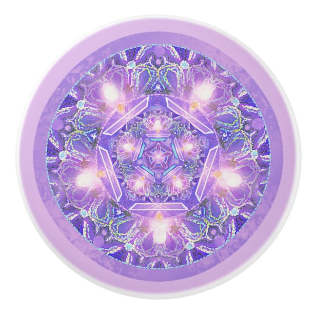 Purple W1 Ceramic Knob (Front)