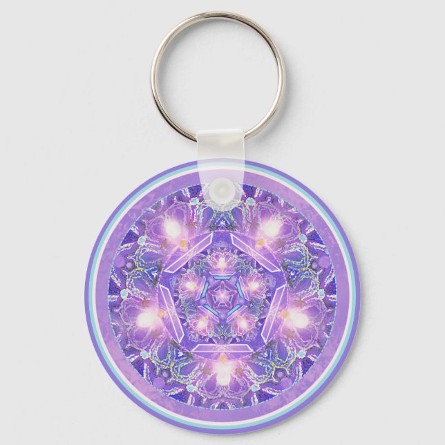Purple W1 Key Ring (Front)