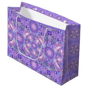 Purple W1 Large Gift Bag