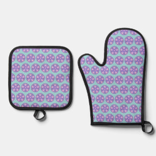 Purple W1 Oven Mitt & Pot Holder Set