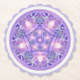Purple W1 Paper Coaster