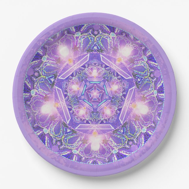 Purple W1 Paper Plate (Front)