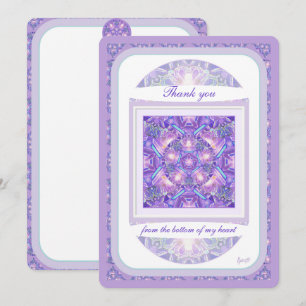 Purple W1 Thank You Card