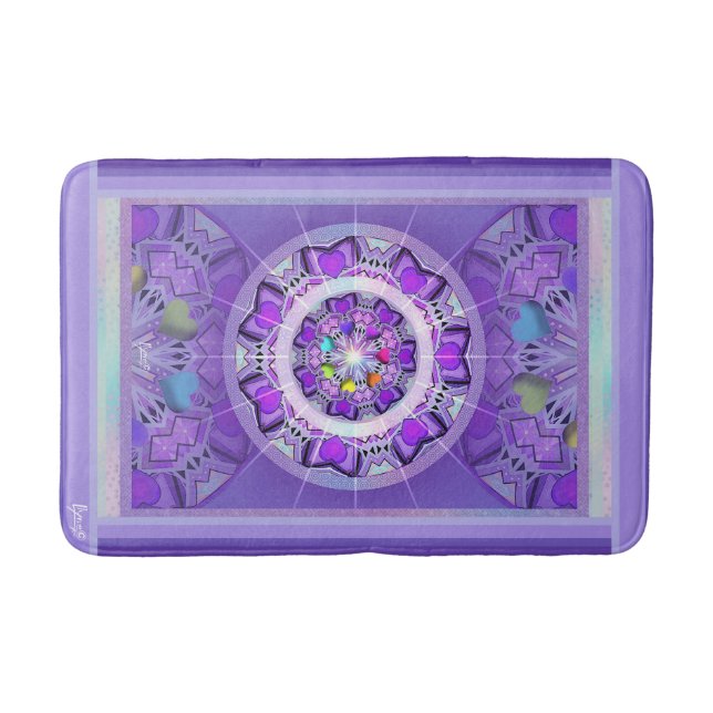 Purple W2 Bath Mat (Front)
