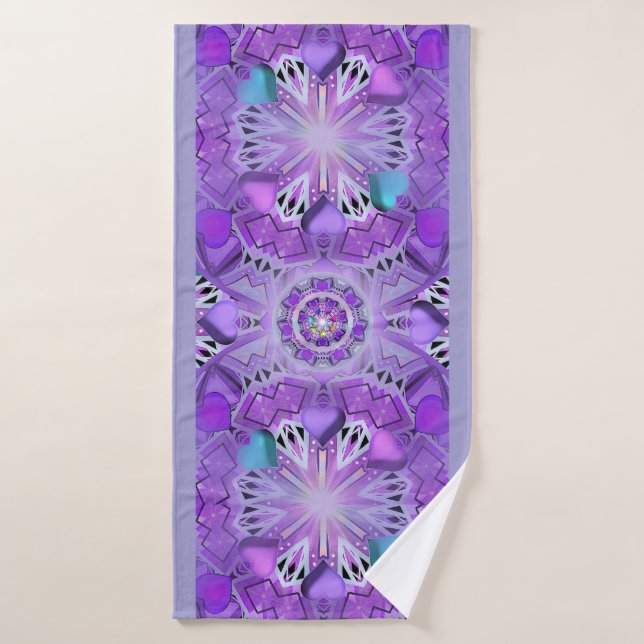 Purple W2 Bath Towel (Bath Towel)