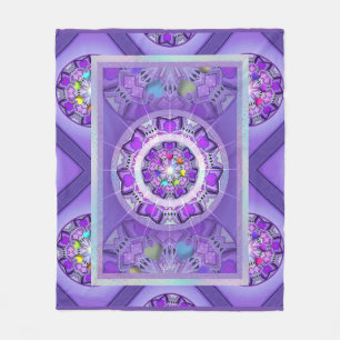 Purple W2 Fleece Blanket