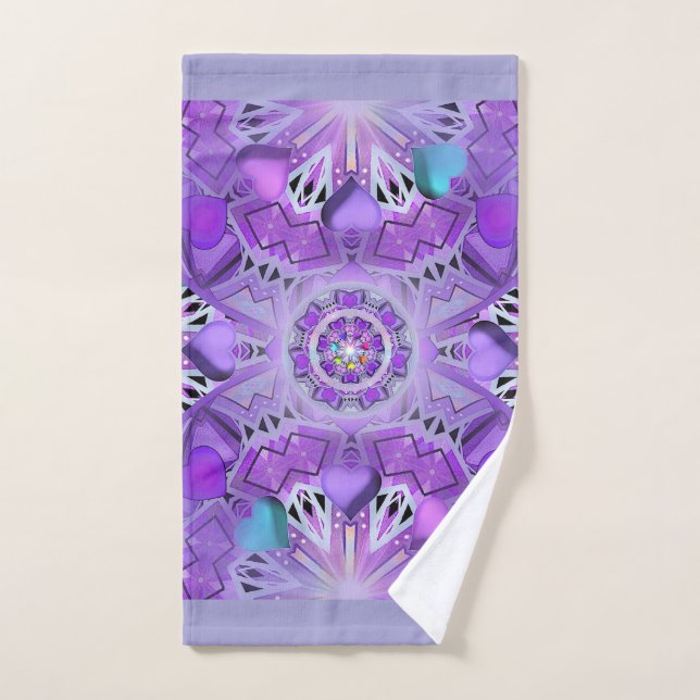 Purple W2 Hand Towel (Hand Towel)