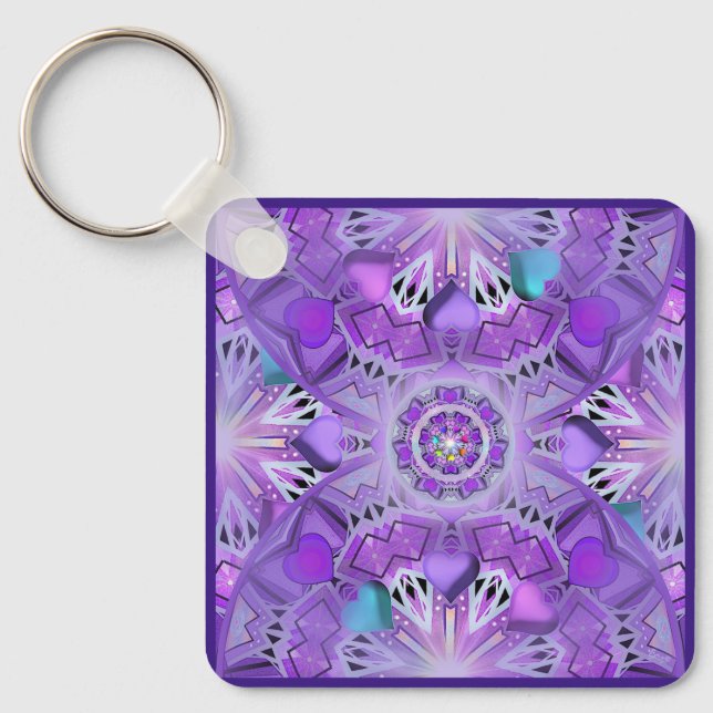 Purple W2 Key Ring (Front)