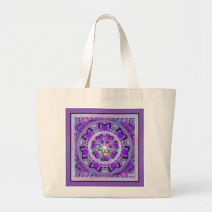 Purple W2 Large Tote Bag