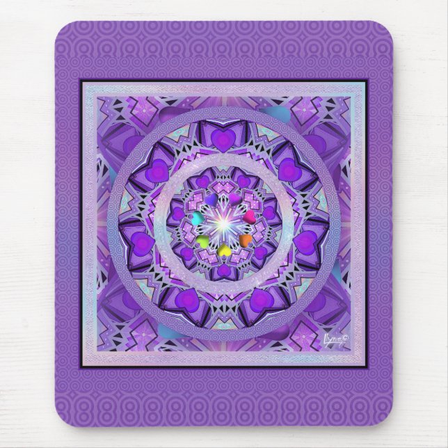 Purple W2 Mouse Mat (Front)