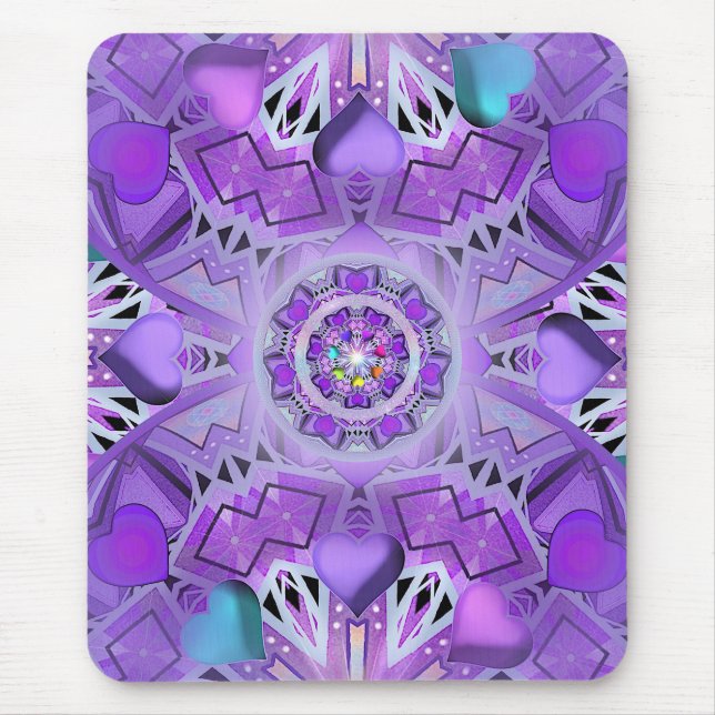 Purple W2 Mouse Mat (Front)