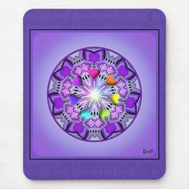 Purple W2 Mouse Mat (Front)