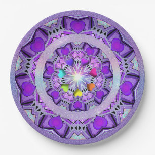 Purple W2 Paper Plate