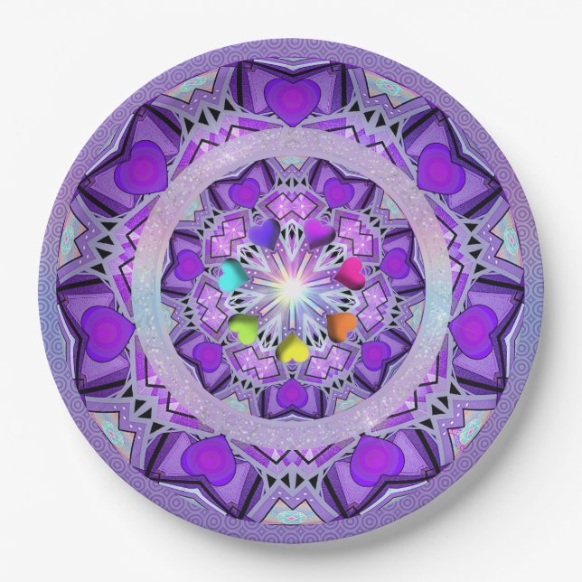 Purple W2 Paper Plate (Front)