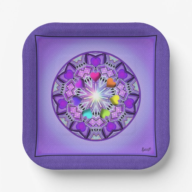 Purple W2 Paper Plate (Front)