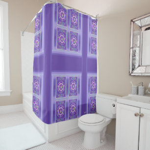 Purple W2 Shower Curtain