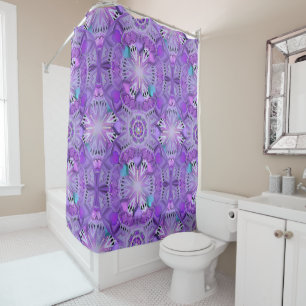 Purple W2 Shower Curtain