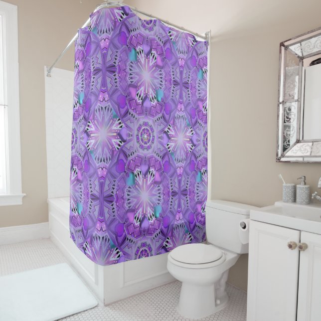Purple W2 Shower Curtain (In Situ)