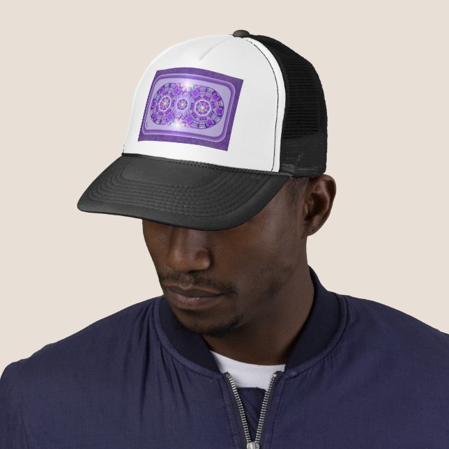 Purple W2 Trucker Hat (In Situ)