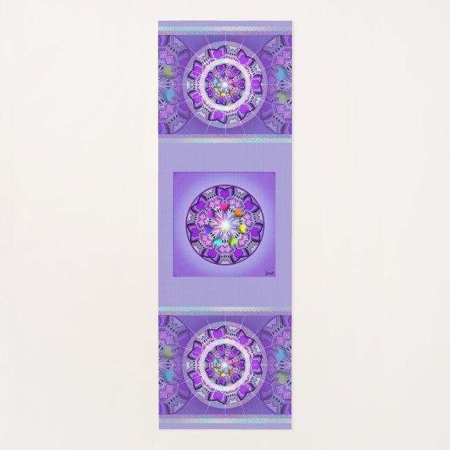 Purple W2 Yoga Mat (Front)
