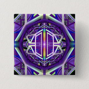 Purple W3 15 Cm Square Badge