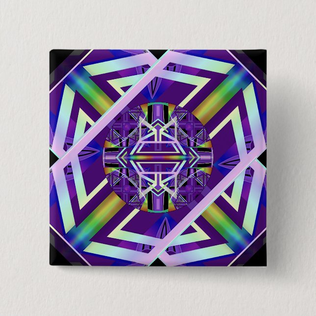 Purple W3 15 Cm Square Badge (Front)