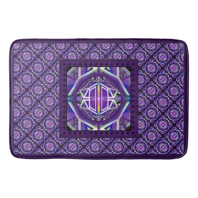 Purple W3 Bath Mat (Front)