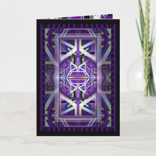 Purple W3 birthday card