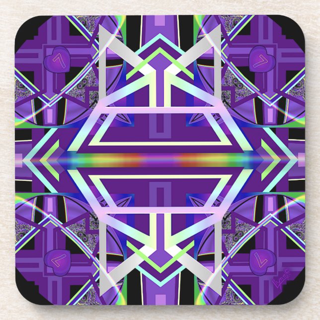 Purple W3 Coaster (Front)