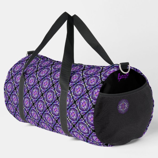 purple w3 duffle bag (Right Corner)