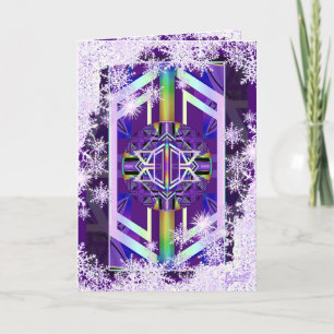 Purple w3 greeting card