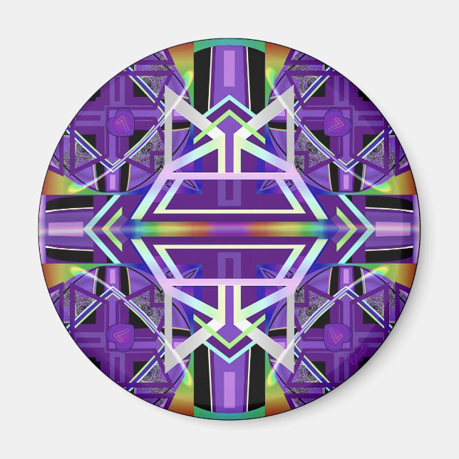 Purple W3 Magnet (Front)